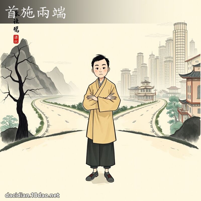 首施两端 配图