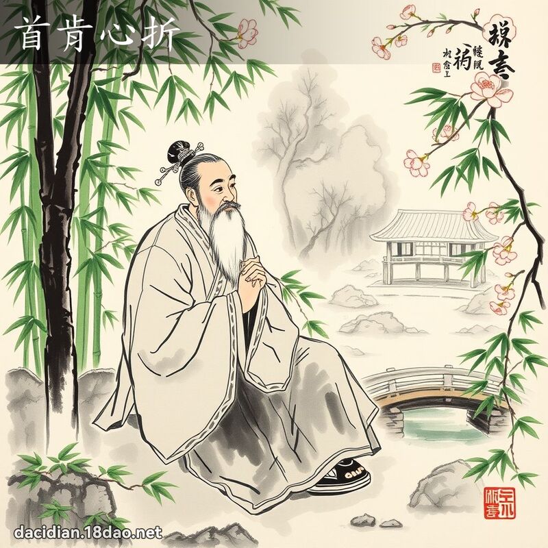 首肯心折 配图