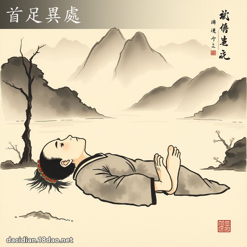 首足异处 配图