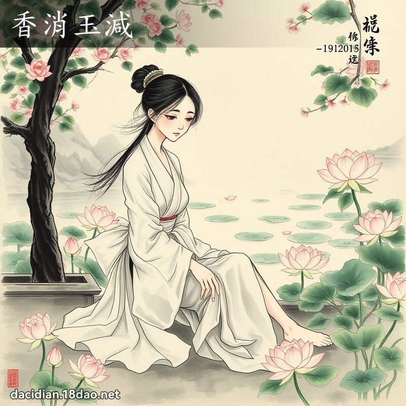香消玉减 配图