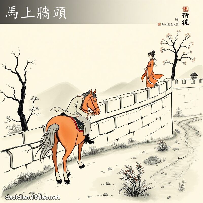 马上墙头 配图