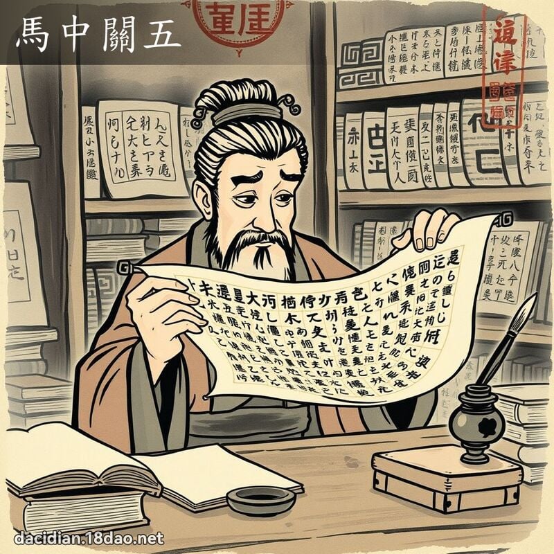 马中关五 配图