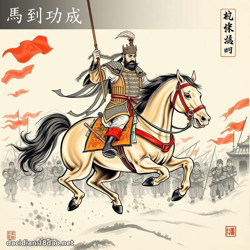 马到功成 配图