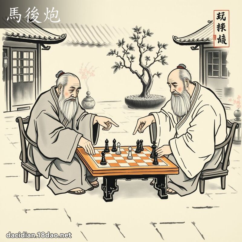 马后炮 配图