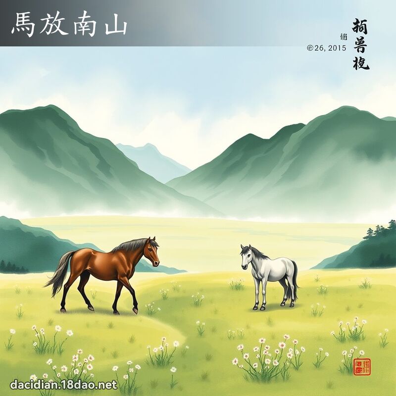 马放南山 配图