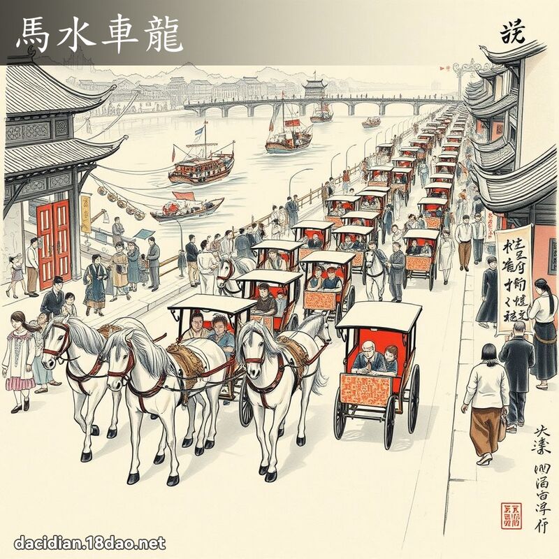 马水车龙 配图