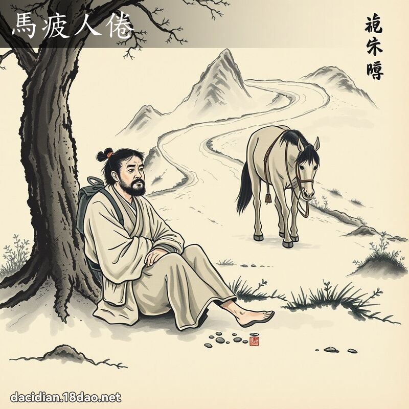 马疲人倦 配图