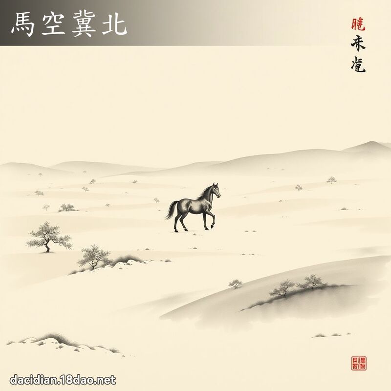 马空冀北 配图