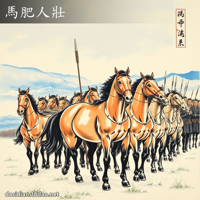 马肥人壮 配图