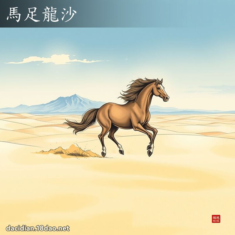 马足龙沙 配图