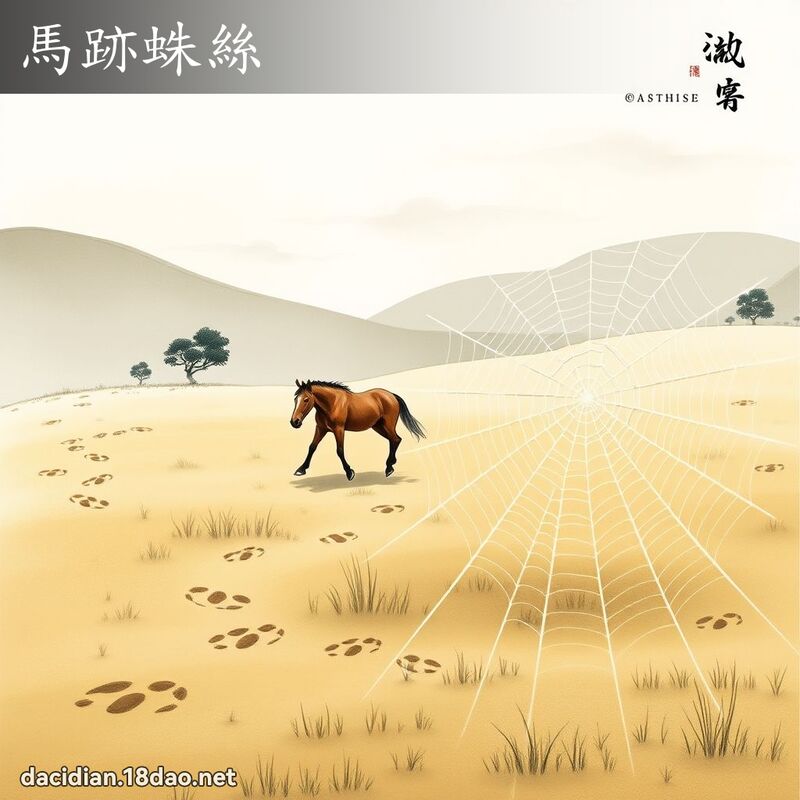 马跡蛛丝 配图