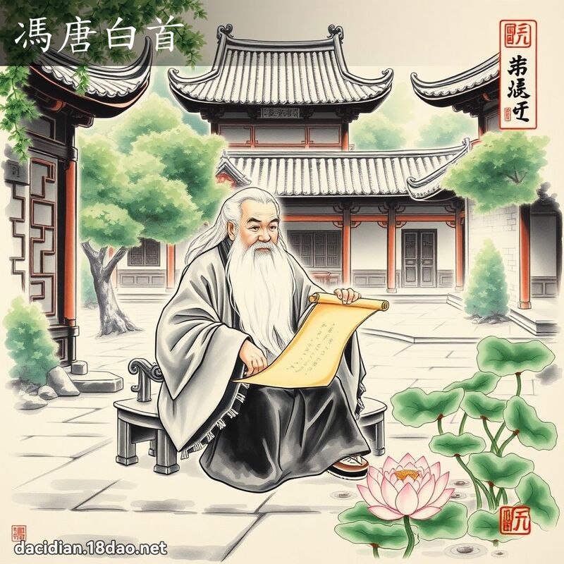 冯唐白首 配图