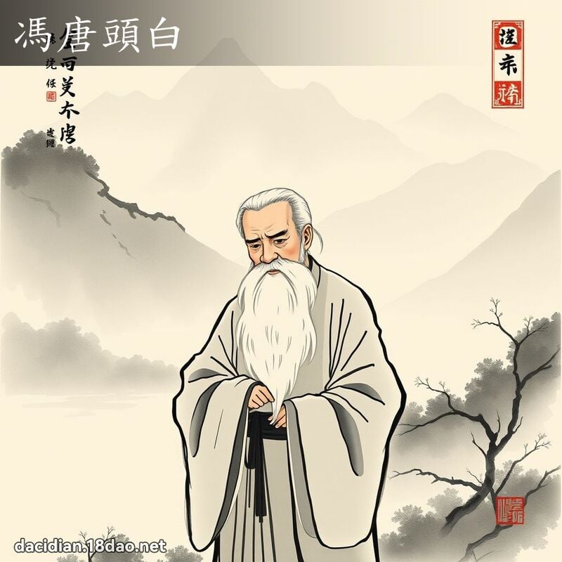 冯唐头白 配图