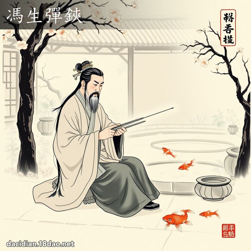 冯生弹鋏 配图