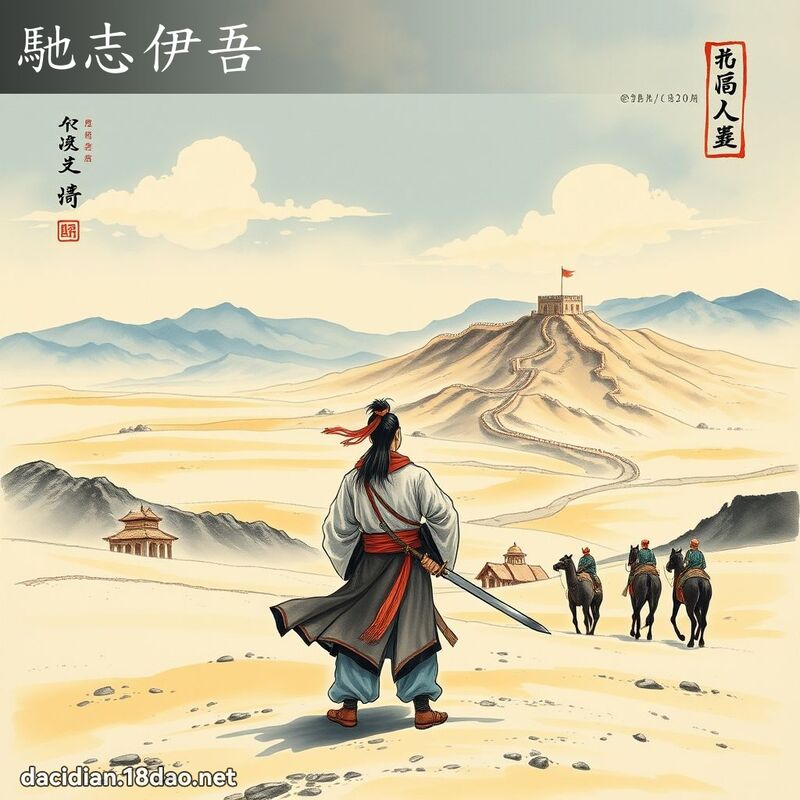 馳志伊吾 配图