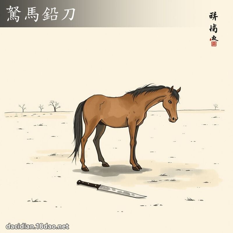 駑馬鉛刀 配图