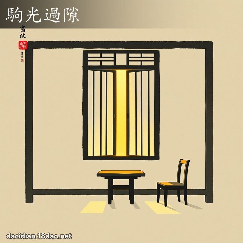 駒光過隙 配图