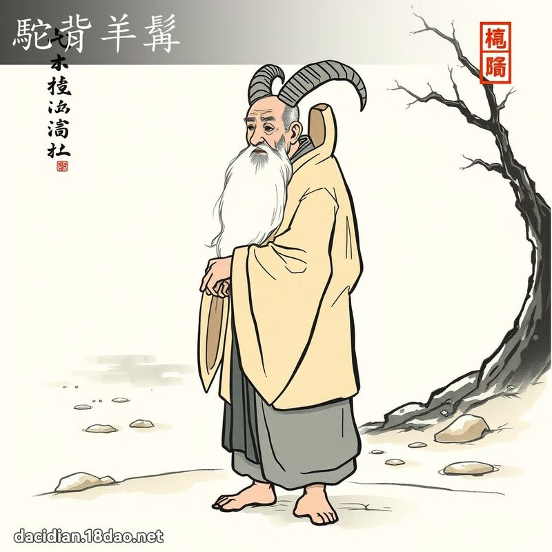 駝背羊髯 配图