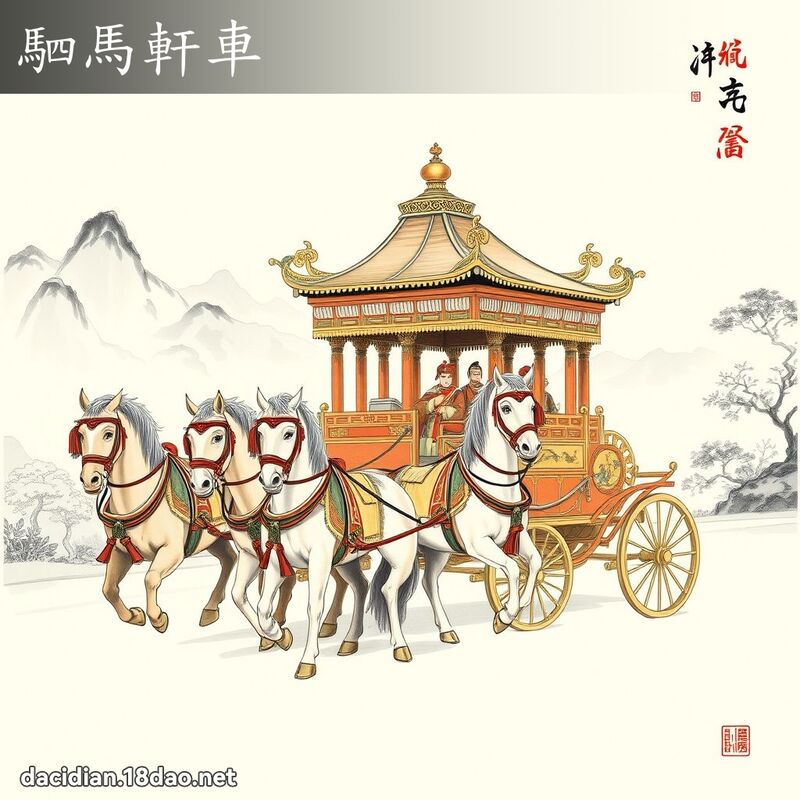 駟馬軒車 配图