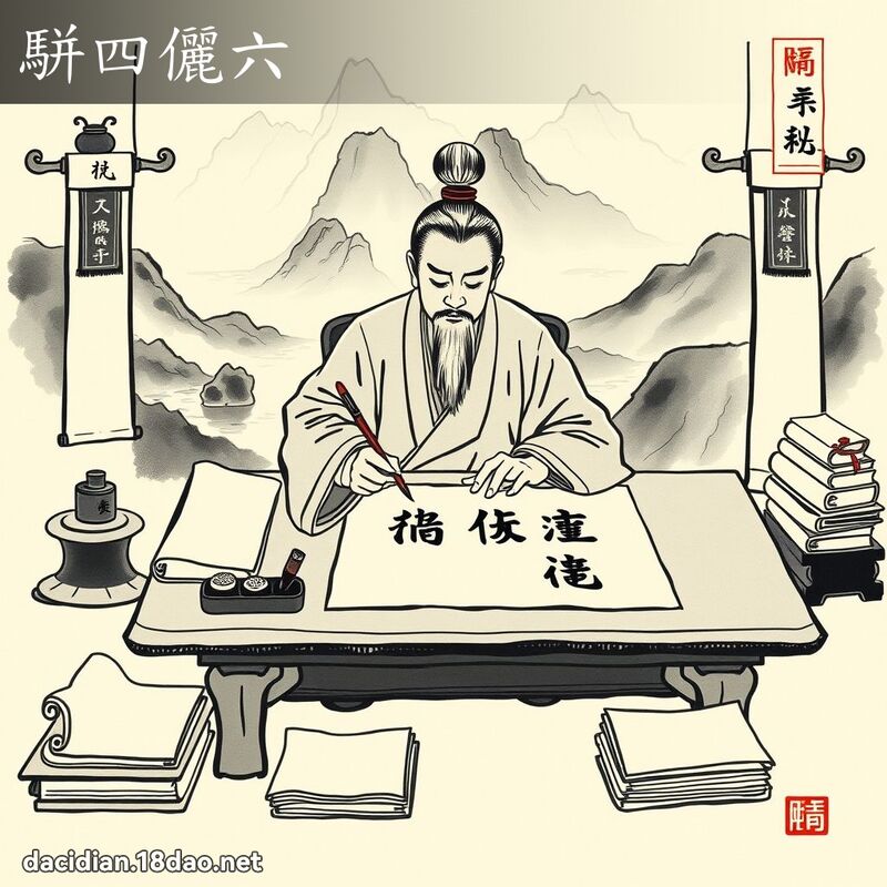 駢四儷六 配图