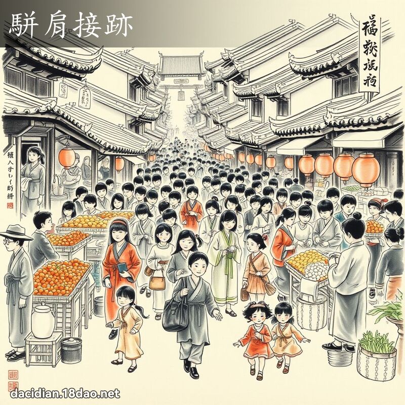 駢肩接跡 配图