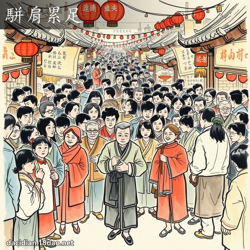 駢肩累足 配图