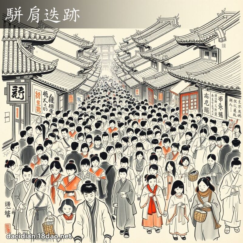 駢肩迭跡 配图