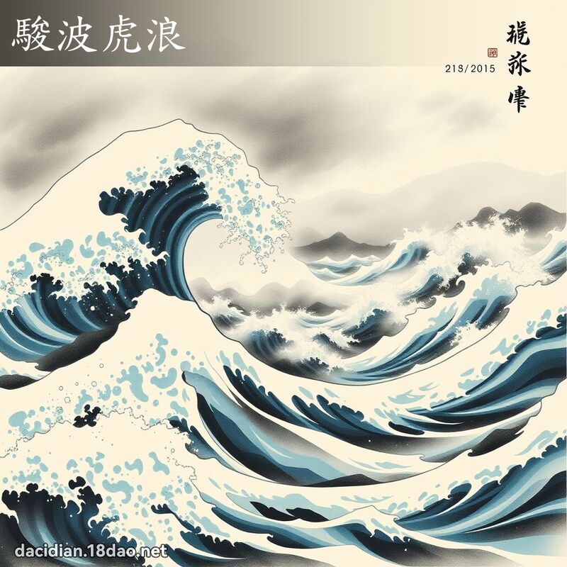駿波虎浪 配图
