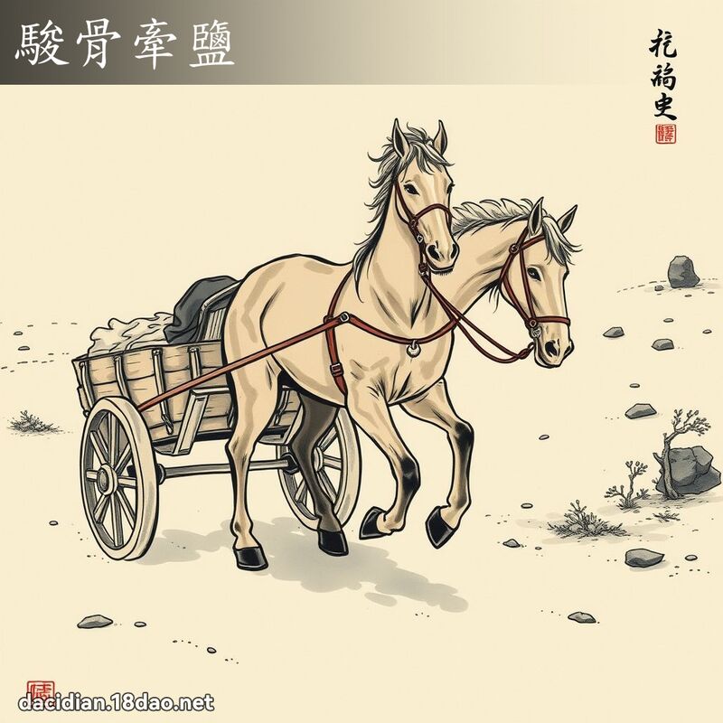 駿骨牽鹽 配图