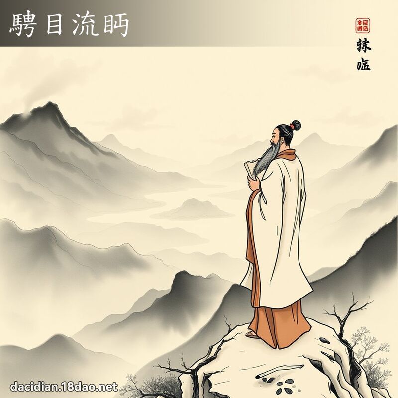 騁目流眄 配图