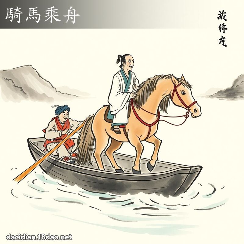 騎馬乘舟 配图