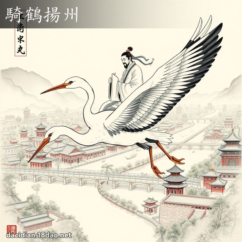 骑鹤扬州 配图