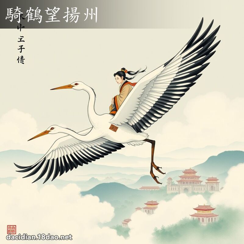 骑鹤望扬州 配图