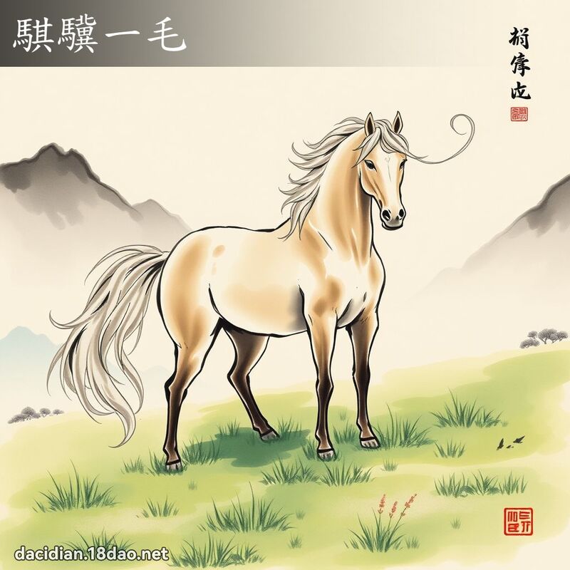 騏驥一毛 配图