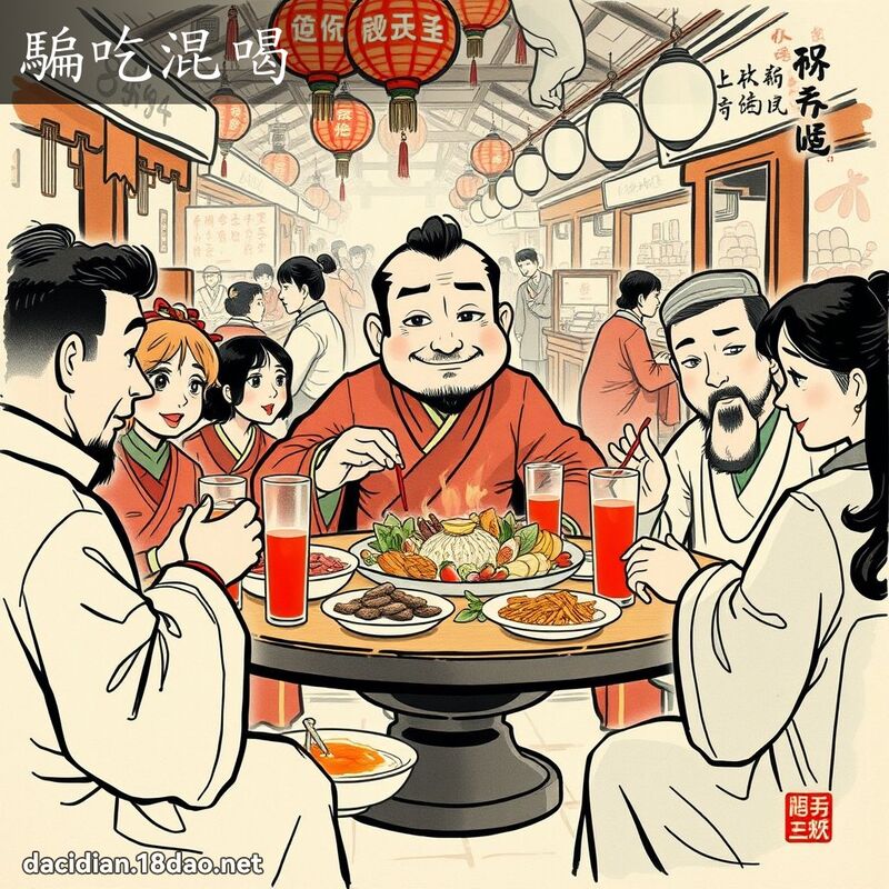 骗吃混喝 配图