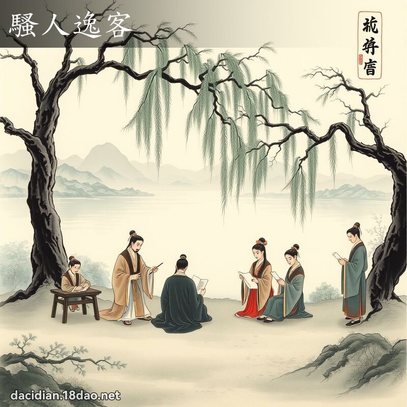 骚人逸客 配图