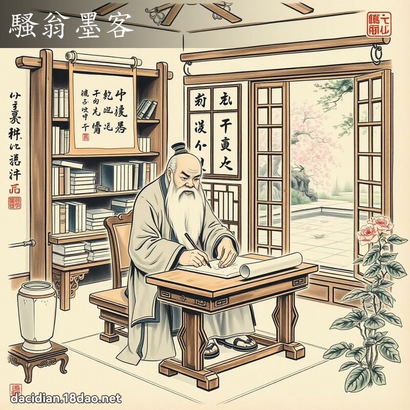 骚翁墨客 配图