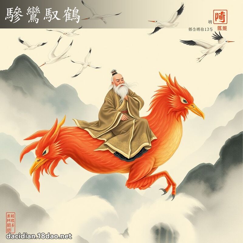 驂鸾驭鹤 配图