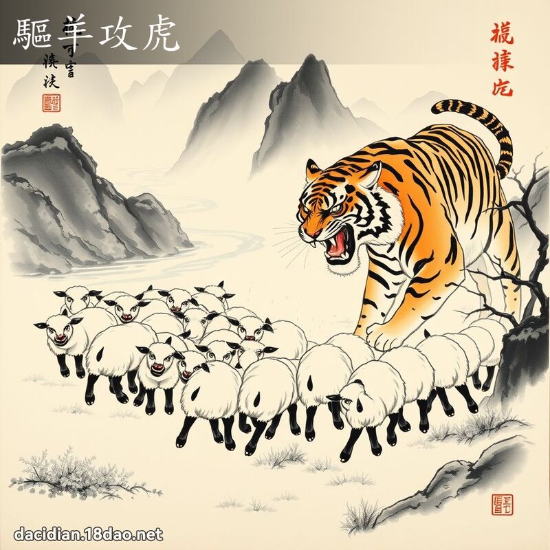 驱羊攻虎 配图