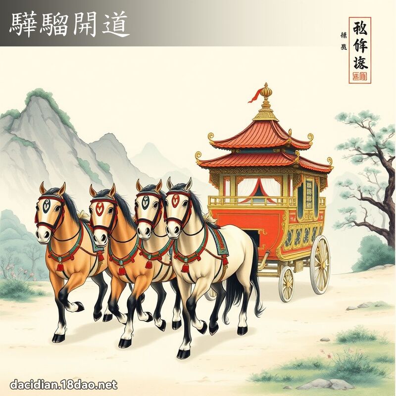 驊騮开道 配图