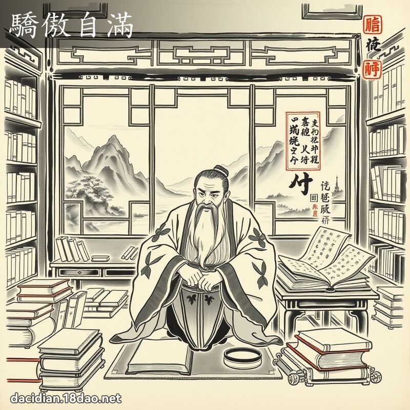 骄傲自满 配图