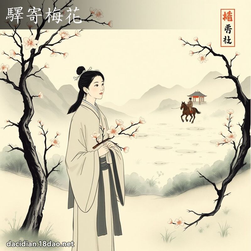 驿寄梅花 配图