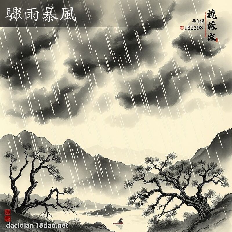 骤雨暴风 配图