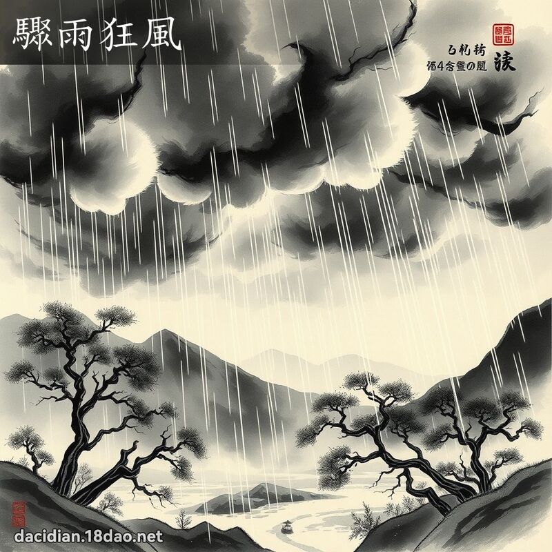 骤雨狂风 配图