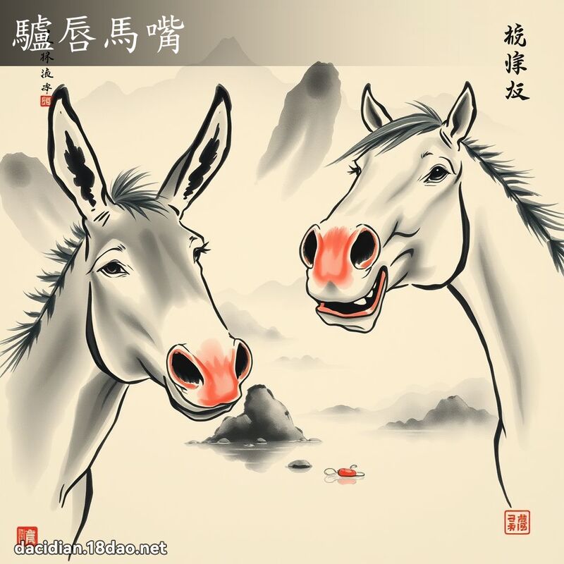 驴唇马嘴 配图