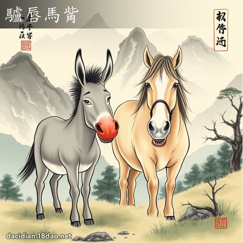 驴唇马觜 配图