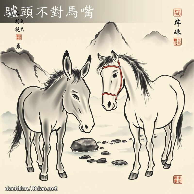 驴头不对马嘴 配图