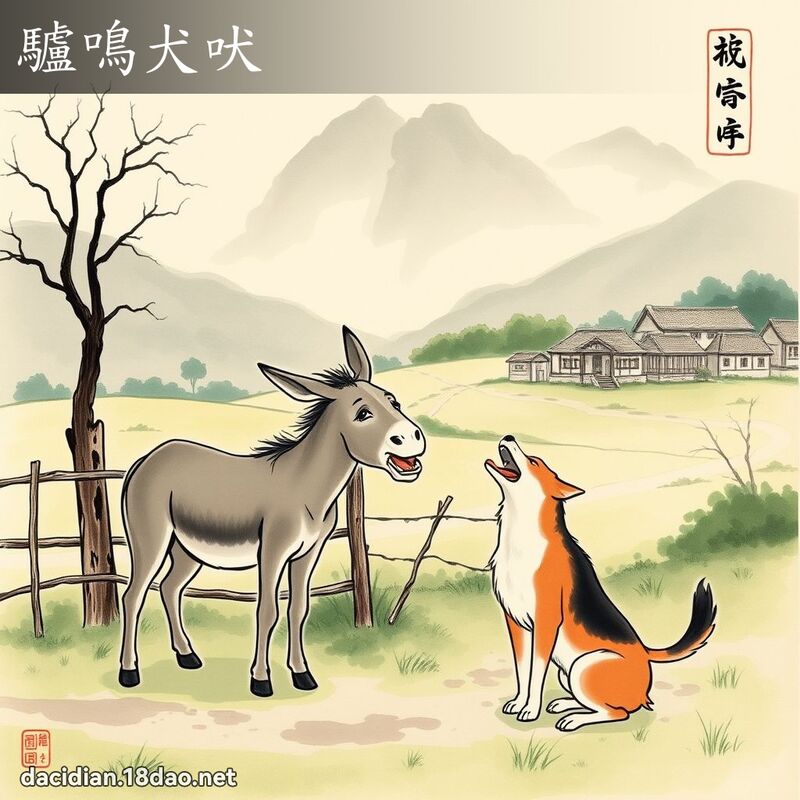 驴鸣犬吠 配图