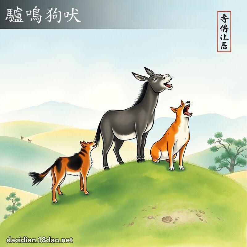 驴鸣狗吠 配图