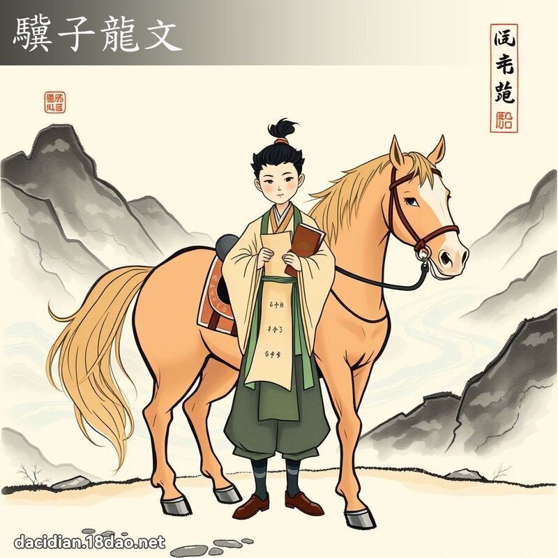 驥子龙文 配图